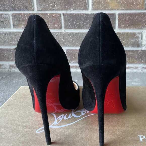 Christian Louboutin So Kate 120 Black Suede Pointed-Toe Pump - Picture 2 of 13